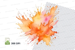 Explosion of colors clipart png Product Image 1