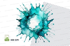 Watercolor splash clipart png Product Image 1