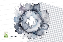 Abstract watercolor splash clipart png Product Image 1