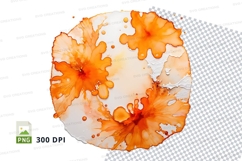 Orange splash clipart png Product Image 1