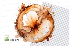 Coffee stain clipart png Product Image 1