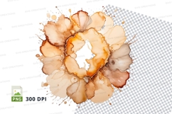 Coffee stain clipart png Product Image 1