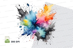 Colorful paint splatter Product Image 1