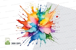 Colorful paint splash Product Image 1