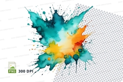 Colorful paint splatter Product Image 1