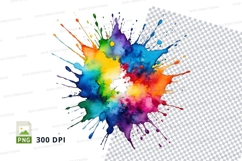 Colorful paint splash Product Image 1