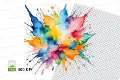 Colorful paint splash Product Image 1