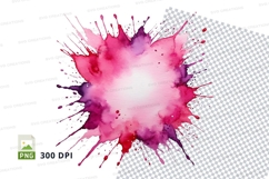 Pink and purple paint splatter Product Image 1