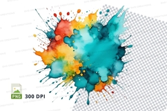 Colorful paint splatter Product Image 1