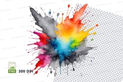 Colorful paint splash Product Image 1