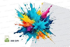 Colorful paint splash Product Image 1