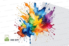 Colorful paint splatter Product Image 1