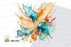 Abstract watercolor splash Product Image 1