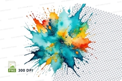 Colorful paint splatter Product Image 1