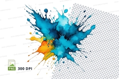 Colorful paint splatter Product Image 1