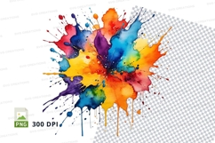 Vibrant paint splatter Product Image 1