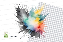 Colorful paint splatter Product Image 1