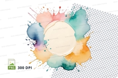 Colorful watercolor splash background Product Image 1