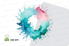 Watercolor splash clipart Product Image 1