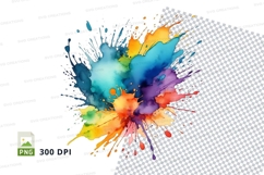 Colorful paint splatter Product Image 1