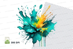 Colorful paint splash Product Image 1