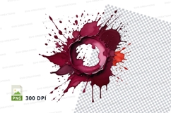 Wine splash clipart Product Image 1