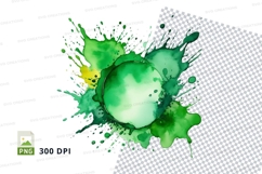 Green paint splatter Product Image 1
