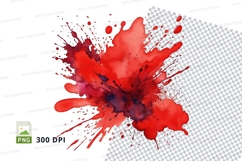 Vibrant red paint splash Product Image 1