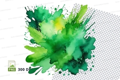 Green paint splatter Product Image 1