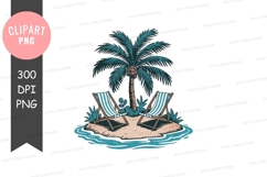 Tropical island retreat png Product Image 1