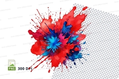 Colorful paint splatter Product Image 1