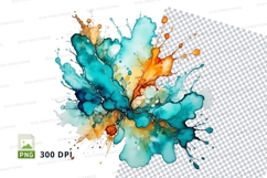 Abstract watercolor splash Product Image 1