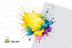 Colorful paint splatter Product Image 1
