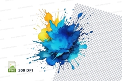 Colorful paint splatter Product Image 1