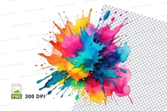 Vibrant paint splatter Product Image 1