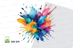Colorful paint splatter Product Image 1