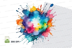 Colorful paint splatter Product Image 1