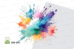 Colorful paint splatter Product Image 1