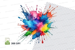 Colorful paint splash Product Image 1