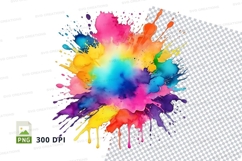 Colorful paint splash Product Image 1