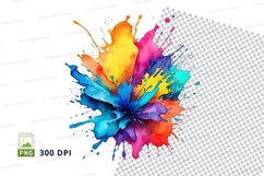 Colorful paint splash Product Image 1