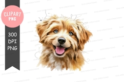 Happy puppy clipart png Product Image 1