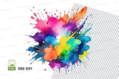 Colorful paint splatter Product Image 1