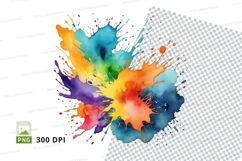 Colorful paint splash Product Image 1