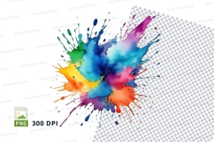 Colorful paint splatter Product Image 1