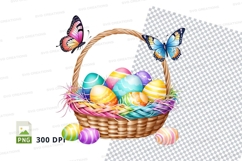 Easter basket with butterflies Product Image 1