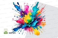 Colorful paint splatter Product Image 1
