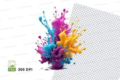 Colorful paint splatter Product Image 1