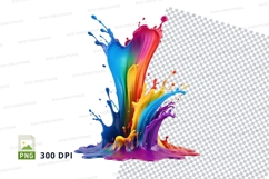 Colorful paint splash Product Image 1