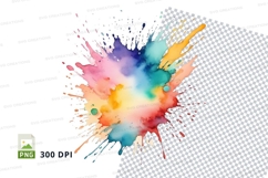 Colorful paint splatter Product Image 1
